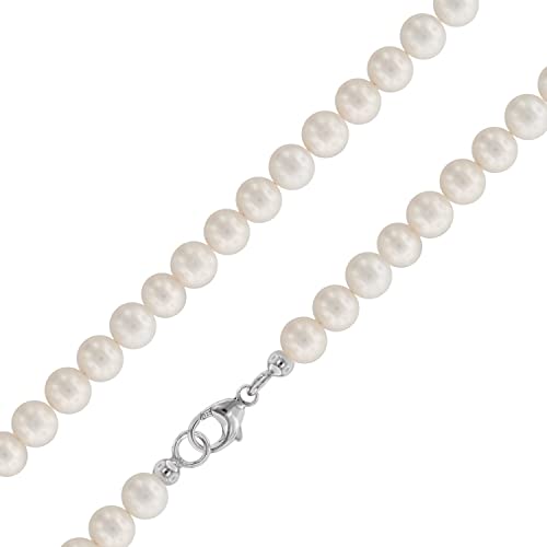 trendor Perlenkette Süßwasser-Zuchtperlen 7-8 mm eleganter Halsschmuck für Damen, zauberhafte Geschenkidee, zeitloser Perlenschmuck, 51650-42 42 cm von trendor