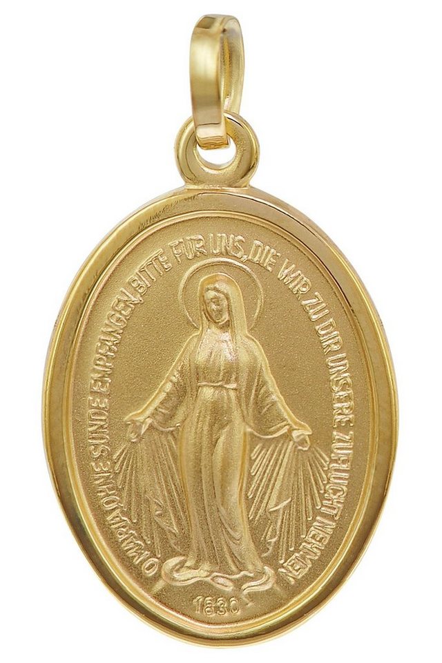 trendor Runder Anhänger Milagrosa Gold 750 (18 Karat) 20 mm von trendor