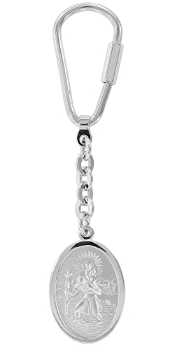trendor Schlüsselanhänger Christophorus Silber 925 Schlüsselbund-Anhänger Heiliger Christophorus Silber-Anhänger Glücksbringer Geschenkidee Talisman 39034 trendor Schlüsselanhänger Christophorus Silber 925 Schlüsselbund-Anhänger Heiliger Christophorus Silber-Anhänger Glücksbringer Geschenkidee Talisman 39034 von trendor