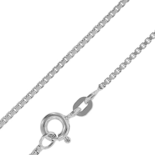 trendor Feine Venezianer Kette 925 Silber 0,9 mm 36-80 cm Halsschmuck für Damen und Herren, Halskette aus Echtsilber, zauberhafte Geschenkidee, 41147-45 45 cm von trendor