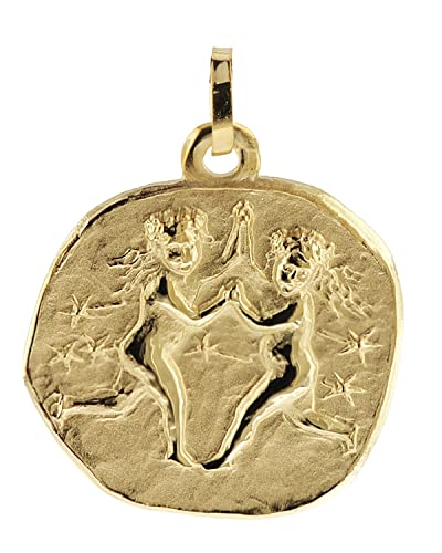 trendor Sternzeichen-Anhänger Zwilling 333 Gold 20 mm Anhänger Tierkreiszeichen für Damen, Herren und Kinder, Sternzeichen Echtgold, Anhänger Gold, 08982-06 trendor Sternzeichen-Anhänger Zwilling 333 Gold 20 mm Anhänger Tierkreiszeichen für Damen, Herren und Kinder, Sternzeichen Echtgold, Anhänger Gold, 08982-06 von trendor