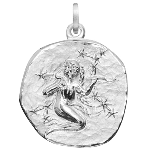 trendor Sternzeichen Jungfrau 925 Silber 20 mm Anhänger Tierkreiszeichen für Damen, Herren und Kinder, 08453-09 von trendor