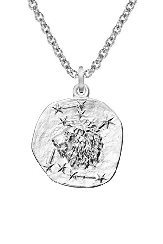trendor Sternzeichen Löwe mit Halskette Silber 925 Tierkreiszeichen Anhänger Sterlingsilber für Damen, Herren oder Kinder, 08448-45 45 cm von trendor