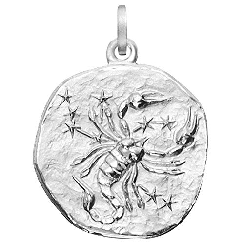 trendor Sternzeichen Skorpion 925 Silber 20 mm Anhänger Tierkreiszeichen für Damen, Herren und Kinder, 08453-11 von trendor