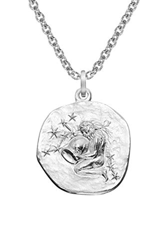 trendor Sternzeichen Wassermann mit Halskette Silber 925 Tierkreiszeichen Anhänger Sterlingsilber für Damen, Herren oder Kinder, 08442-45 45 cm von trendor