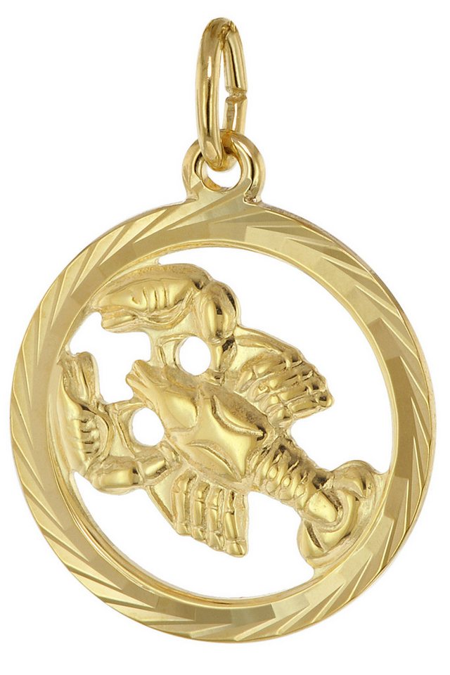 trendor Sternzeichenanhänger Krebs 333 Gold Ø 16 mm von trendor