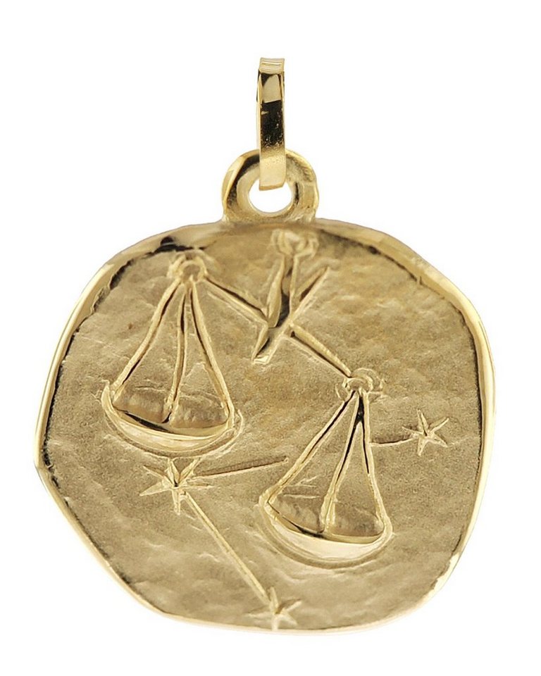 trendor Sternzeichenanhänger -Waage 333 Gold 20 mm von trendor