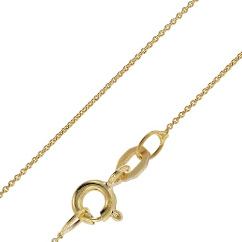 trendor feine Ankerkette für Anhänger 18 Karat Gold 750 0,8 mm breit eleganter Halsschmuck für Damen, wunderschöne Geschenkidee für Frauen, 41814-40 40 cm von trendor