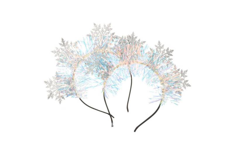 trends for living Diadem Schneeflocken Haarreif 2St silberne Haarspangen Haarband Kopfbedeckung (2-tlg) von trends for living