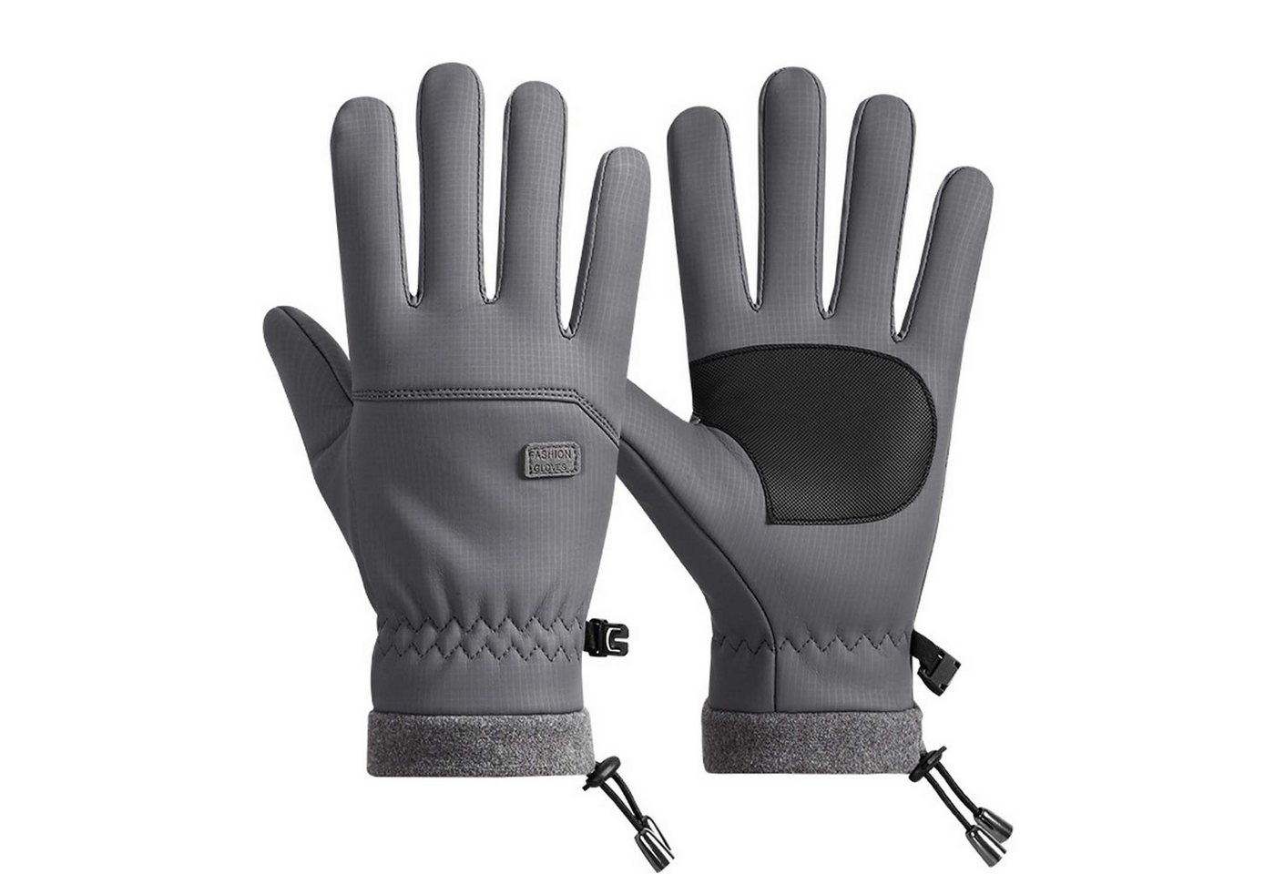trends for living Fleecehandschuhe Herren Fleecehandschuhe mit Kordelzug Winddicht warm Fleecehandschuhe Für Winterautos Outdoor-Wanderungen Radfahren Bedienung Touchscreens von trends for living