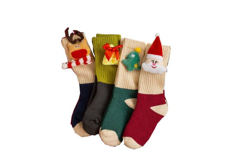 trends for living Freizeitsocken Kinder Socken, warme Wintersocken, Kurze dicker Socken für Neugeborene von trends for living