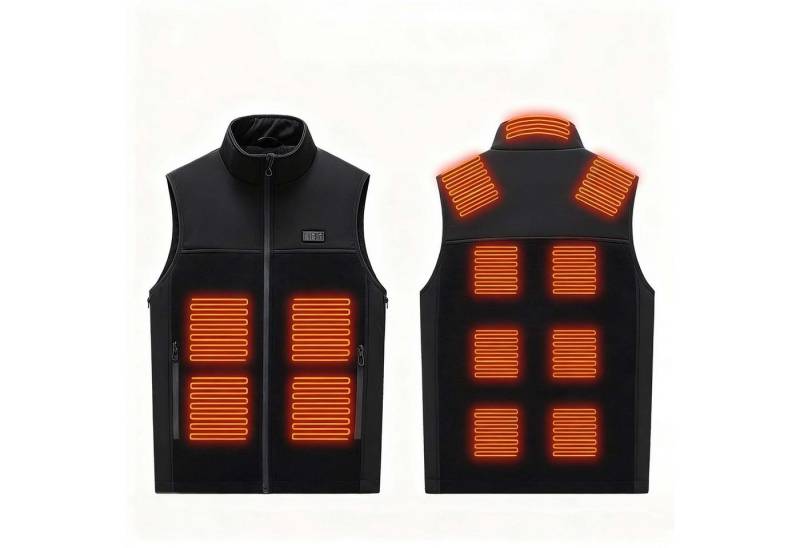 trends for living Funktionsweste Beheizbare Weste 13 Heizzonen 3 Einstellbare Wärmestufe Beheizte Weste Wasserdicht, warm, abriebfest, winddicht von trends for living