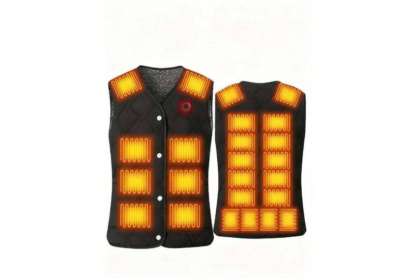 trends for living Funktionsweste Beheizbare Weste 24 Heizzonen 3 Einstellbare Wärmestufe Beheizte Weste Wasserdicht, warm, abriebfest, winddicht von trends for living