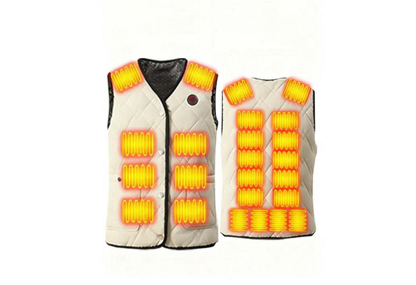 trends for living Funktionsweste Beheizbare Weste 24 Heizzonen 3 Einstellbare Wärmestufe Beheizte Weste Wasserdicht, warm, abriebfest, winddicht von trends for living