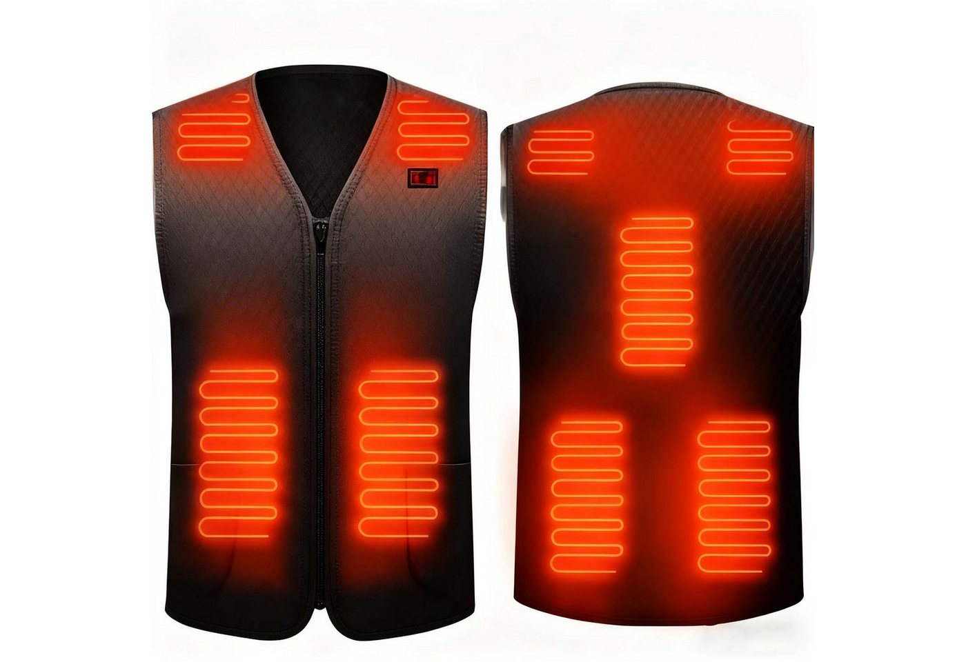 trends for living Funktionsweste Beheizbare Weste 7 Heizzonen 3 Einstellbare Wärmestufe Beheizte Weste Wasserdicht, warm, abriebfest, winddicht von trends for living