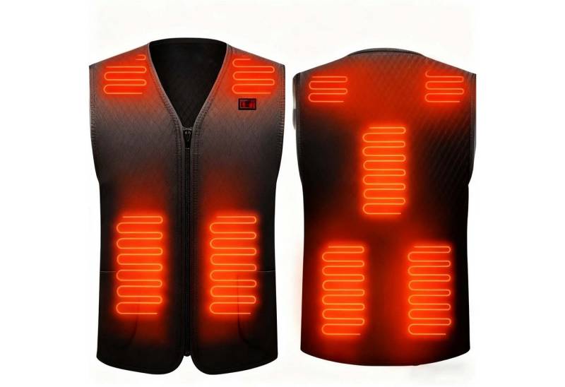 trends for living Funktionsweste Beheizbare Weste 7 Heizzonen 3 Einstellbare Wärmestufe Beheizte Weste Wasserdicht, warm, abriebfest, winddicht von trends for living