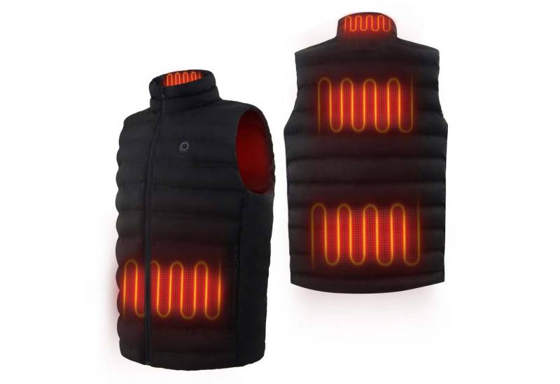 trends for living Funktionsweste Beheizbare Weste 7 Heizzonen 3 Einstellbare Wärmestufe Beheizte Weste Wasserdicht, warm, strapazierfähig, winddicht, antistatisch von trends for living