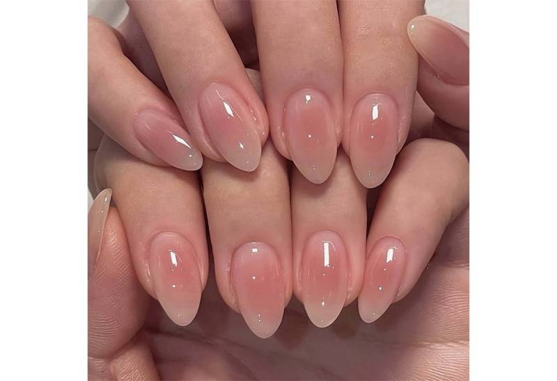 trends for living Kunstfingernägel 24 Stück mandelförmige zarte elegante künstliche Nagel Farbverlauf, 24-tlg. von trends for living