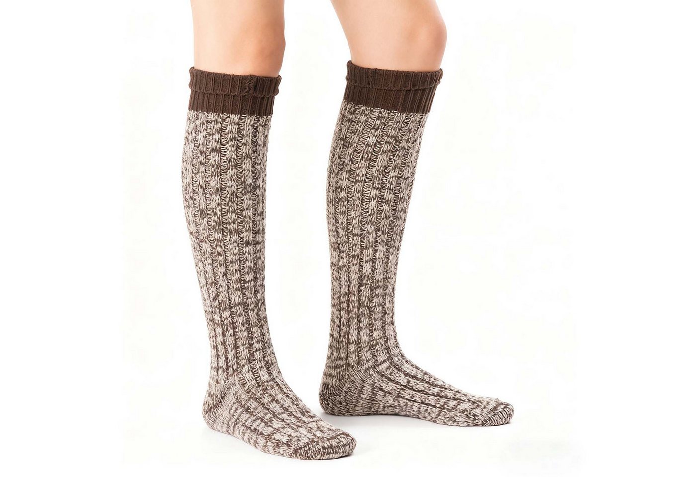 trends for living Langsocken Damen-Strickstrümpfe, warme Kniestrümpfe, farblich passende Socken von trends for living