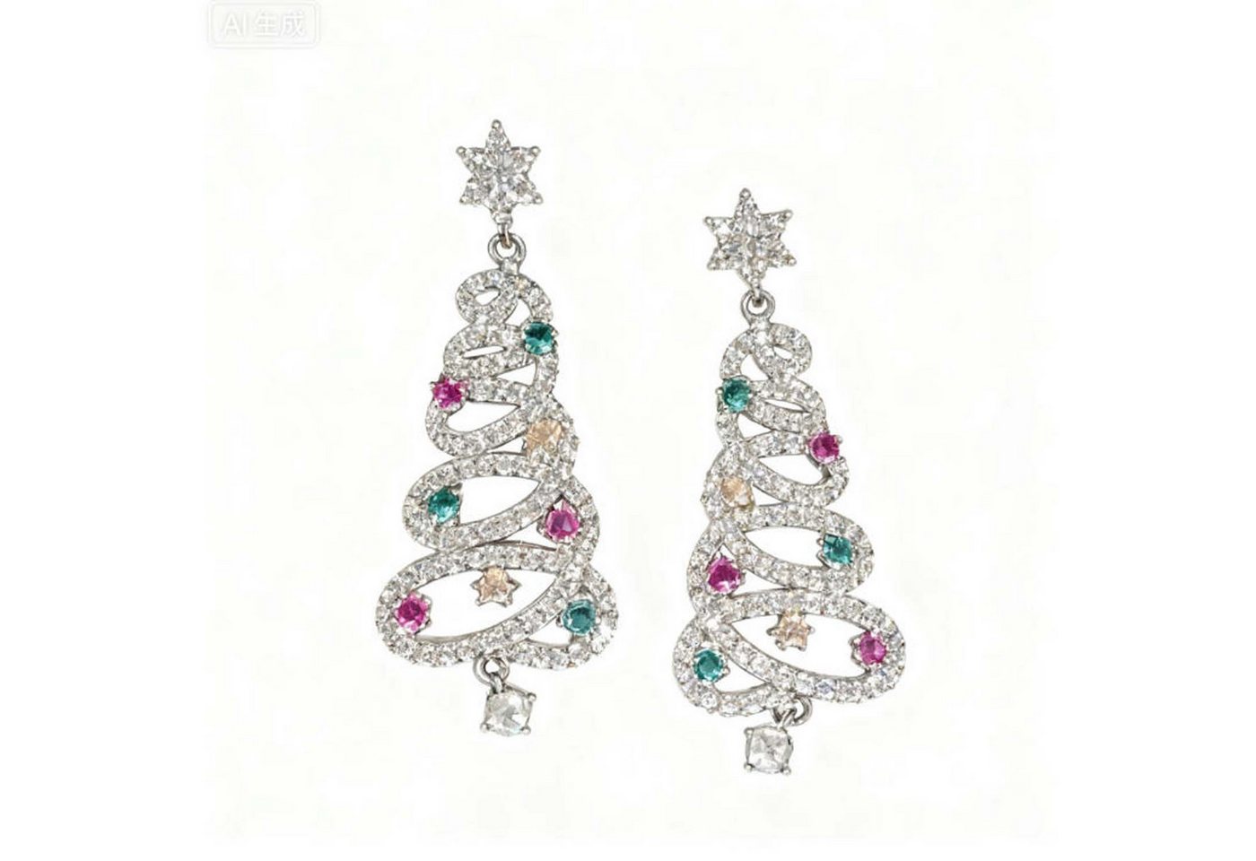 trends for living Ohrhänger-Set Weihnachts Ohrringe süße hohle lange Weihnachtsaccessoires Ohrringe (1-tlg) von trends for living