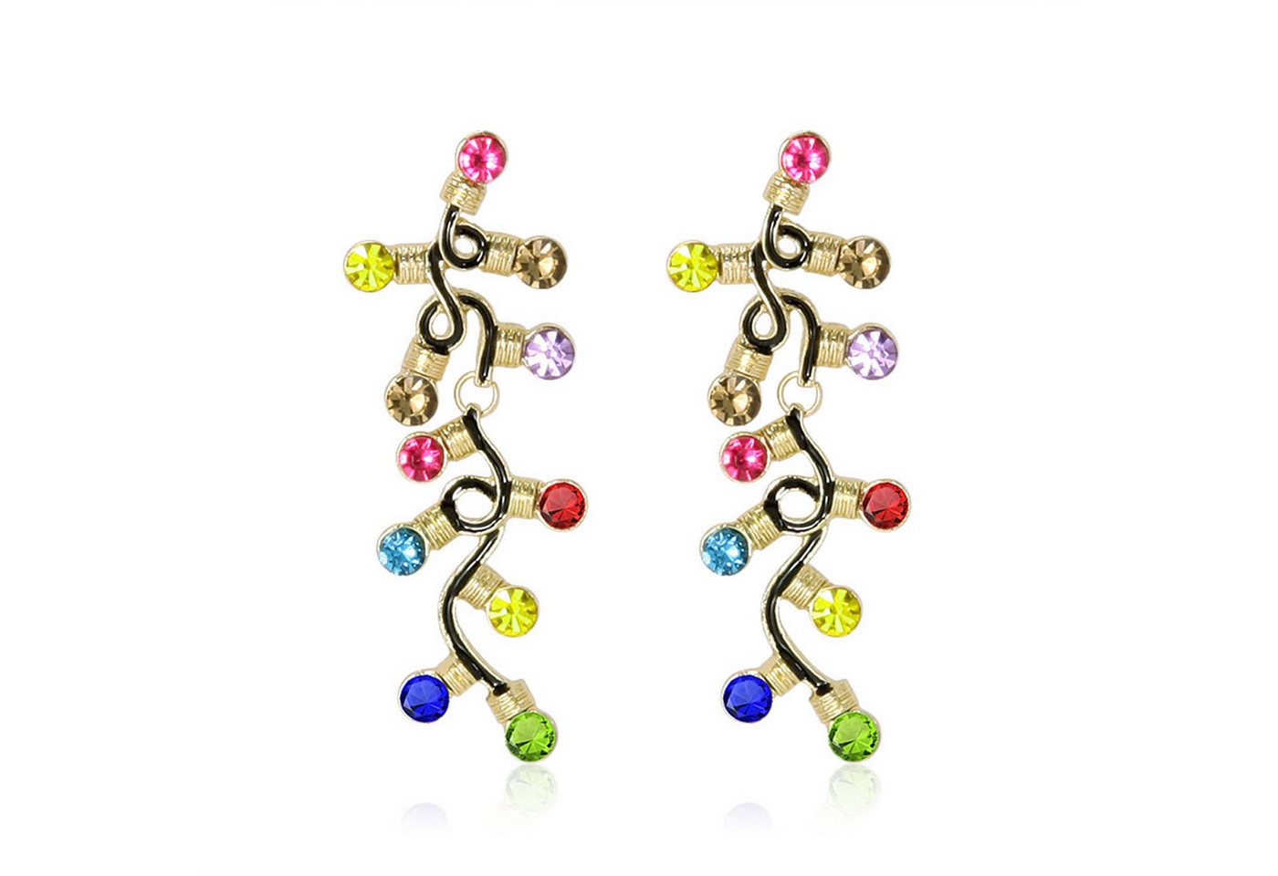 trends for living Ohrhänger-Set Weihnachtsohrringe Glühbirnen-Ohrringe, Lineare Baumelnde Ohrringe (1-tlg) von trends for living