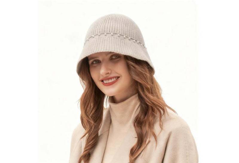 trends for living Strickmütze Damen Strickmütze Winter kurze Krempe warme Gestricktes schutzhaube von trends for living