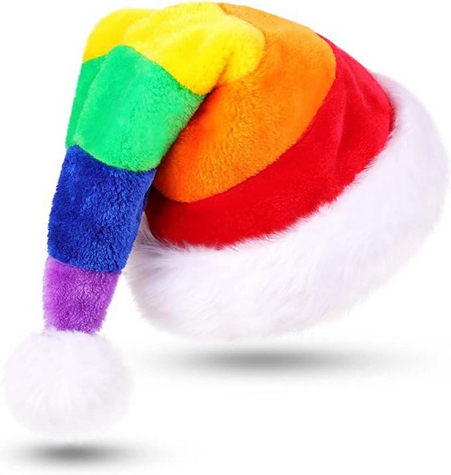 trends for living Zylinder Weihnachtsmütze Nikolausmütze für Erwachsene Warm Plüsch Rand (1-St) von trends for living