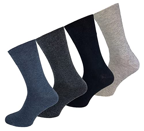 trends4cents 12 Paar Basic Socken MEHRFARBIG Größe 43-46 Strümpfe aus Baumwolle von trends4cents