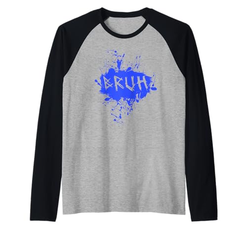 Bruh Lustiger Spruch Meme Bro Boy Mädchen Kinder Jugend Teenager Slang Raglan von trendy Funny Sayings Bruh Meme Video Game co.