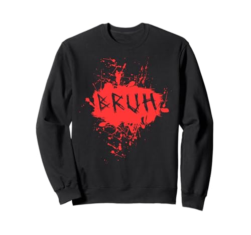 Bruh Lustiger Spruch Meme Bro Boy Mädchen Kinder Jugend Teenager Slang Sweatshirt von trendy Funny Sayings Bruh Meme Video Game co.