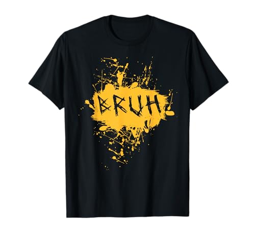 Bruh Lustiger Spruch Meme Bro Boy Mädchen Kinder Jugend Teenager Slang T-Shirt von trendy Funny Sayings Bruh Meme Video Game co.