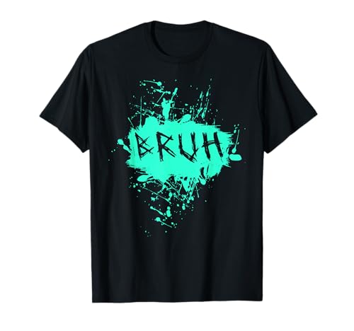 Bruh Lustiger Spruch Meme Bro Boy Mädchen Kinder Jugend Teenager Slang T-Shirt von trendy Funny Sayings Bruh Meme Video Game co.