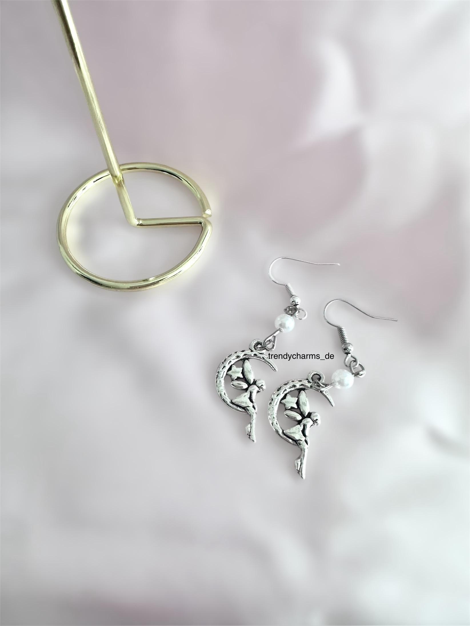 Feen Ohrringe Silber Oder Gold Mit Perle Ohrhänger Fairycore Y2K Schmuck Geschenk Für Sie Coquette Ästhetik Vintage Süß Und Hübsch von trendycharmsde