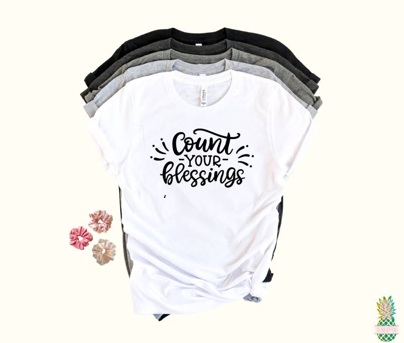 Count Your Blessings-Shirt Tolles Dankbares Shirt Für Mama Oder Nana von trendythreadsapparel