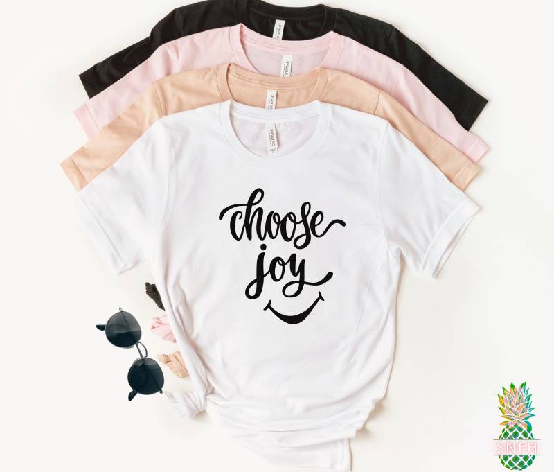 Wähle Freude Dieses Positive Shirt Ist Ein Großartiges Geschenk, Um Freude Zu Verbreiten von trendythreadsapparel