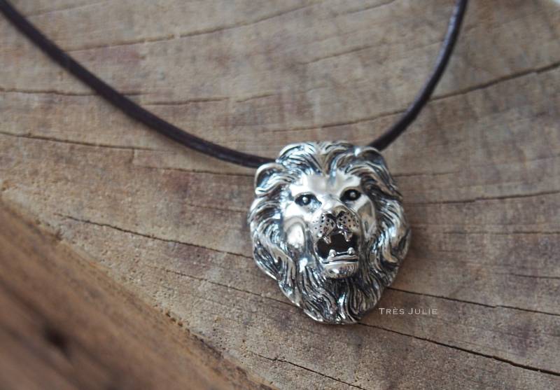 Anhänger 925Er Silber, Kettenanhänger, Silberanhänger, Löwe, Löwenkopf, Löwe Von Juda, Löwenanhänger von tresjulieHamburg