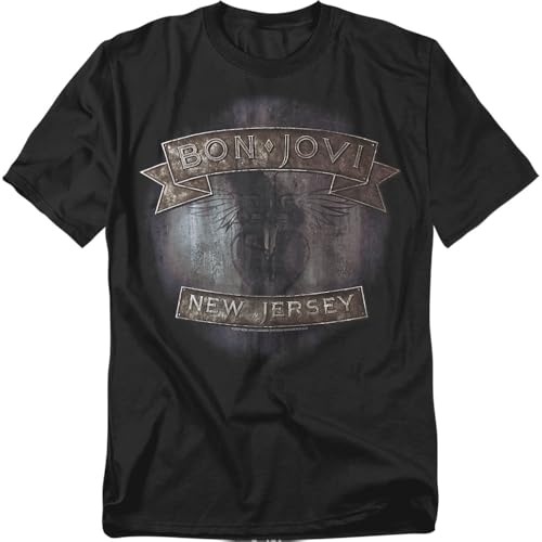 Trevco, inc. Unisex Bon Jovi New Jersey, Black T-Shirt, Schwarz, 5XL Trevco, inc. Unisex Bon Jovi New Jersey, Black T-Shirt, Schwarz, 5XL von trevco, inc.