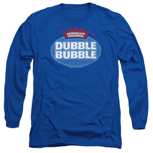 Trevco, inc. Unisex Dubble Bubble Vintage Logo Long Sleeve, Royal T-Shirt, Marineblau, L Trevco, inc. Unisex Dubble Bubble Vintage Logo Long Sleeve, Royal T-Shirt, Marineblau, L von trevco, inc.