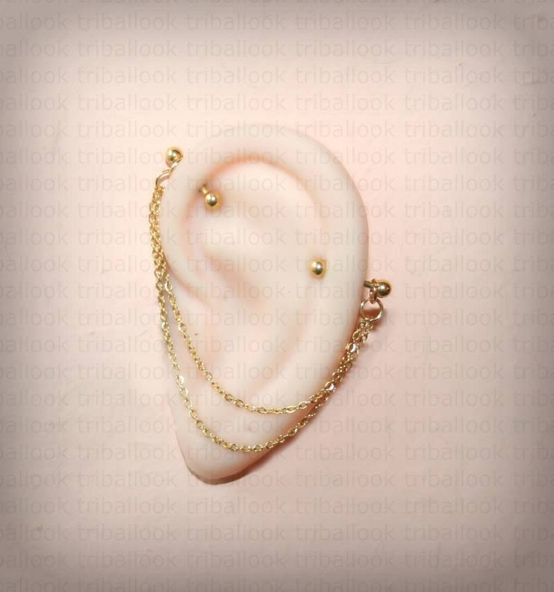 Industrial Barbell, Industrielles Piercing, Schmuck, Bar Ohrring, Barbell | M2 2 Drn Industrial Barbell, Industrielles Piercing, Schmuck, Bar Ohrring, Barbell | M2 2 Drn von triballook