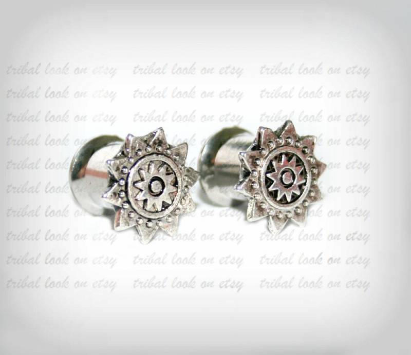 Ohr Plugs-Edelstahl Messgeräte -Double Flared-Single Flared-Schraube-Auf-Ohr Gauge - Sun Ohr Plugs-Edelstahl Messgeräte -Double Flared-Single Flared-Schraube-Auf-Ohr Gauge - Sun von triballook