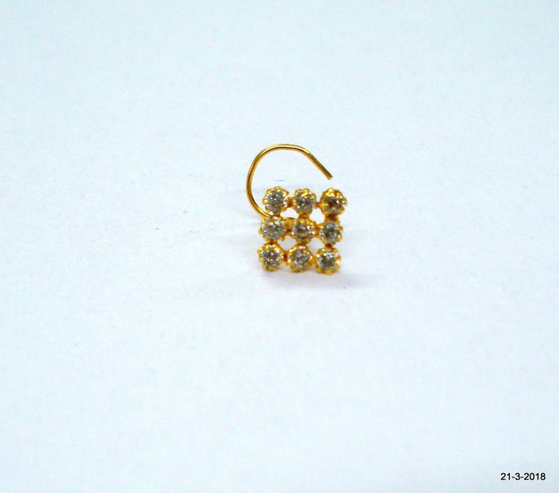 18Kt Gold Nase Stud Nosepin Ornament Handgefertigte Goldschmuck von tribalsilver99