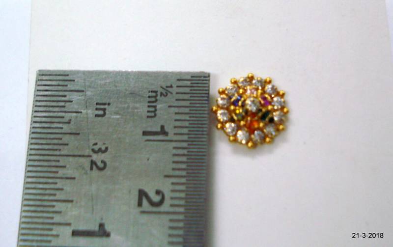 18Kt Gold Nase Stud Nosepin Ornament Handgefertigte Goldschmuck von tribalsilver99