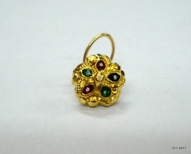 18Kt Traditionelles Design Gold Nase Gestüt Nosepin Schmuck Handgefertigt 18Kt Traditionelles Design Gold Nase Gestüt Nosepin Schmuck Handgefertigt von tribalsilver99