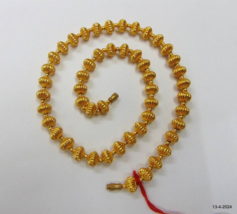 50 Traditionelles Design 22Kt Gold Perlen Halskette Handgemachte Schmuck Für Frauen von tribalsilver99