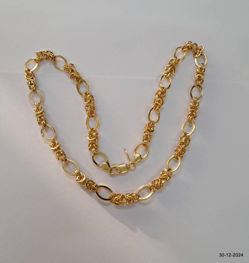 925 Sterling Silber Kette Vergoldet Halskette Gliederkette Schmuck von tribalsilver99