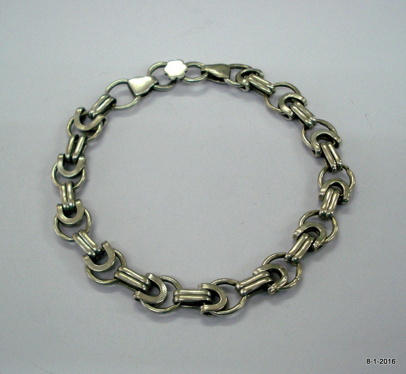 Alte Antike Alte Stammes-Silber Armband Manschette Traditionellen Schmuck Handgemacht von tribalsilver99