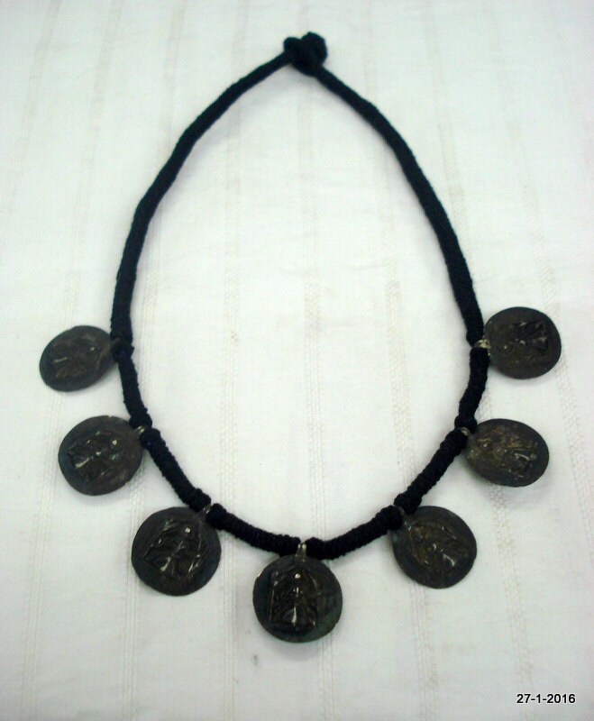 Alte Antike Stammes-Alte Silber Halskette Anhänger Amulett Hindugott Göttin von tribalsilver99