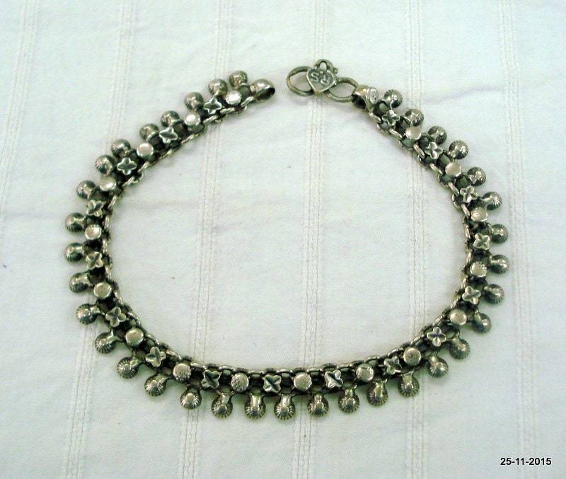 Alte Antike Stammes-Fußkette Füße Silberkette Knöchel Armband von tribalsilver99