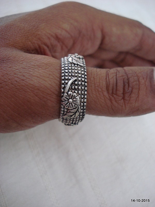 Alte Antike Stammes-Silberring Ring Band Handgefertigt von tribalsilver99