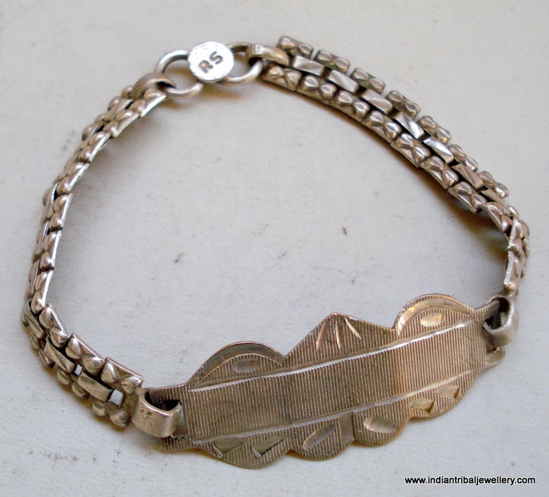 Jahrgang Antiksilber Stammes-Alte Manschette Armband Indien von tribalsilver99